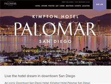 Tablet Screenshot of hotelpalomar-sandiego.com